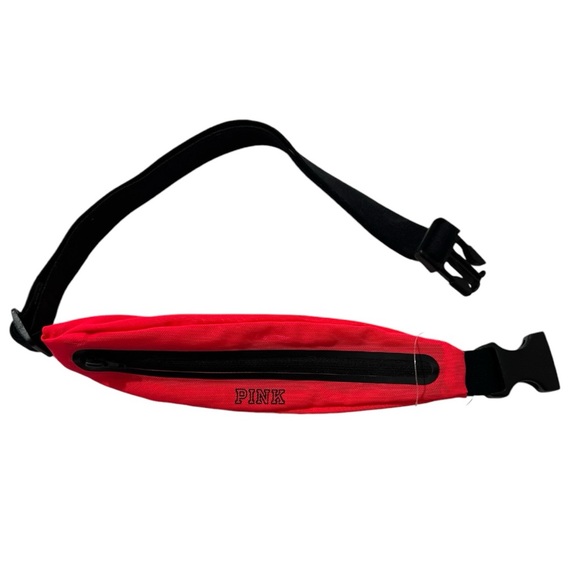 Women's Victoria's Secret PINK Skinny Fanny Pack Neon Pink Belt Bag - Picture 3 of 4